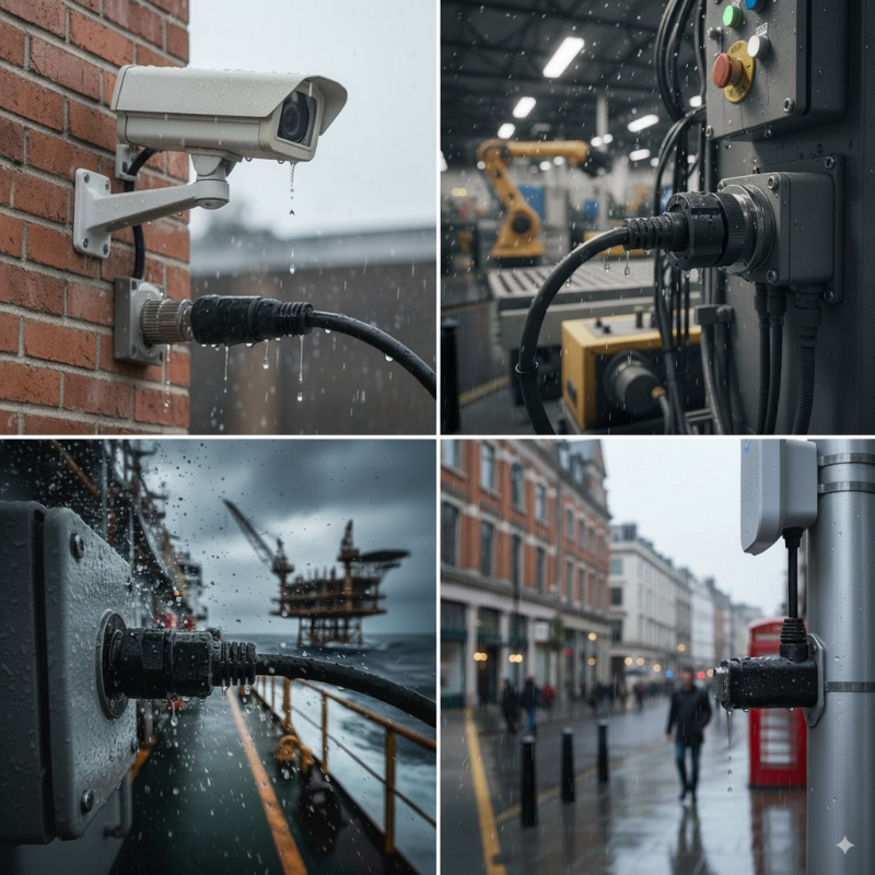 waterproof RJ45 connectors application scenarios