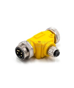 Высокий ток 7/8 T-типа сплиттер женский на мужской M12 адаптер NMEA2000 разъемы