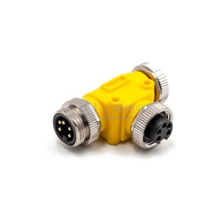NMEA 2000 Mini 5Pin 7/8" Female-Male-Female Waterproof T-Splitter/Adapter For Marine & Oceanic System