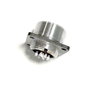 Alternative view of 2PM-22 Series 10Pin Male Panel Socket - 2РМТ22Б10Ш1В1В