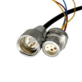 Fiber Optic Underwater Connector OPT-A2E2-DSP Plug and Socket