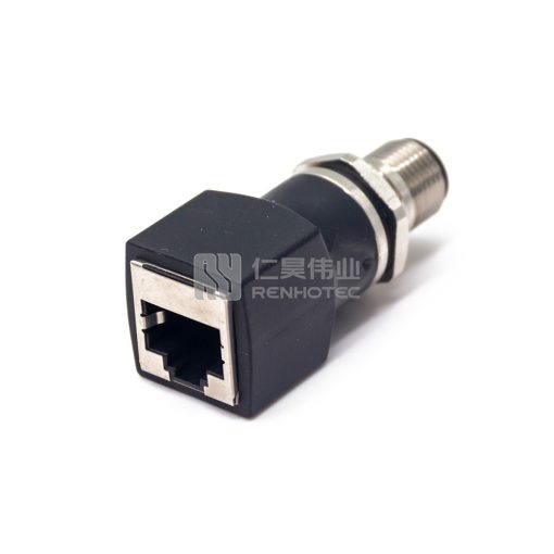 Переходник M12 на RJ45 с мужского на женский