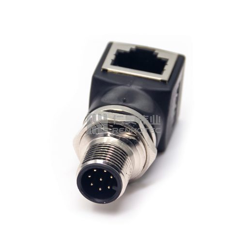 Переходник M12 на RJ45 под прямым углом с мужского на женский — изображение 3