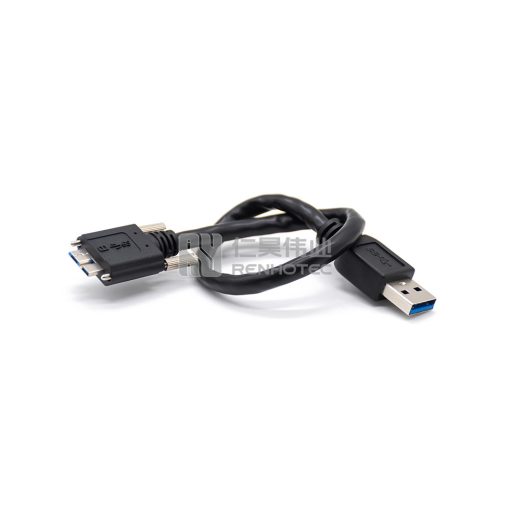 Кабель USB 3.0 Plug to Micro B с винтовым замком для промышленной камеры