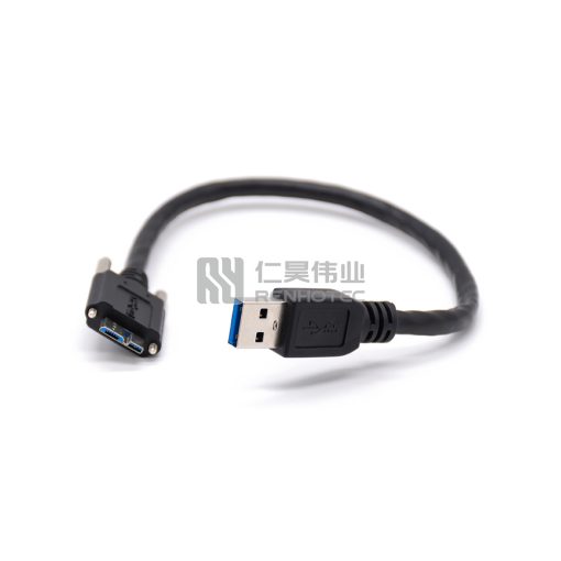 Кабель USB 3.0 Plug to Micro B с винтовым замком для промышленной камеры — изображение 2