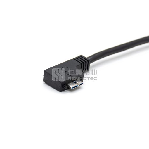 USB 3.0 разъем на угловой микровход с винтовым замком для промышленной камеры — изображение 3