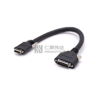 Alternative view of MDR Plug to SDR Plug Camera Link Cable Assemblies with Screw Lock for Industrial Machine Vision