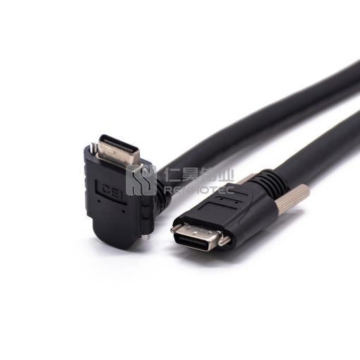Сборки кабелей Camera Link с разъемами SDR и угловыми SDR с винтовым замком для промышленного машинного зрения — изображение 3