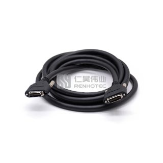 MDR Plug to MDR Plug Camera Link Cable Assemblies with Screw Lock for Industrial Machine Vision