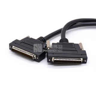 Alternative view of MDR Plug 100Pin to Dual MDR Plug Camera Link Cable Assemblies with Screw Lock for Industrial Machine Vision