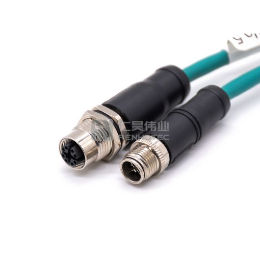 Кабель GigE камеры с разъемом M12 X-код и разъемом M12 X-код 8 пин, 26 AWG — изображение 3