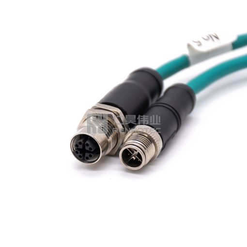 Кабель GigE камеры с разъемом M12 X-код и разъемом M12 X-код 8 пин, 26 AWG — изображение 4