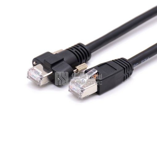 Кабель для камеры GigE с вилкой RJ45 и вилкой RJ45 черный 1 м
