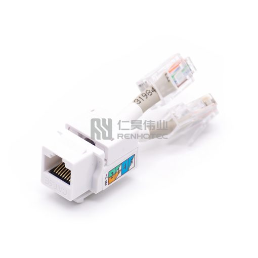 Кабель GigE камеры с разъемом RJ45 на два разъема RJ45, белый, 5 см — изображение 3