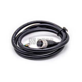 M12 12 Pin Female Camera Trigger Cable Power Cord Compatible With Hikvision Mezcan Cognex