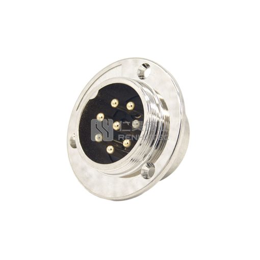 GX16 Round Flange Type Male Socket Solder Silver — изображение 3