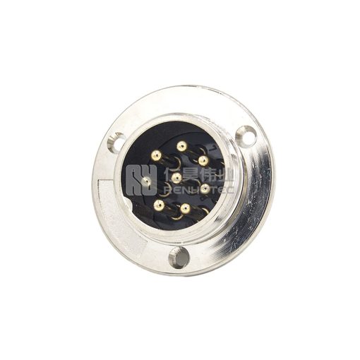 GX16 Round Flange Type Male Socket Solder Silver — изображение 4