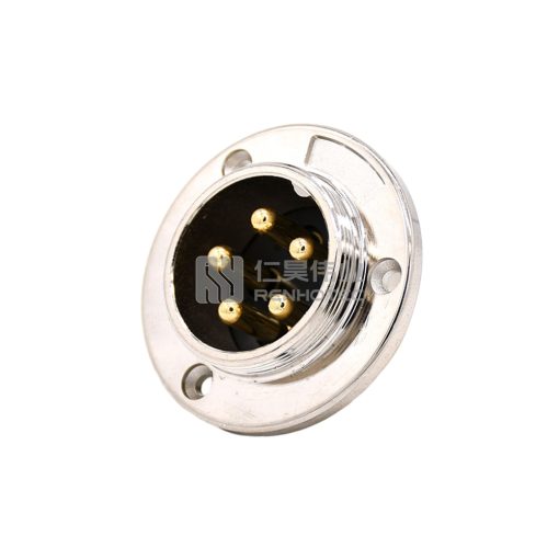 GX16 Round Flange Type Male Socket Solder Silver — изображение 5