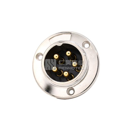 GX16 Round Flange Type Male Socket Solder Silver — изображение 6