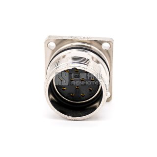 Alternative view of M23 Female Receptacle Flange Solder Cup Mount