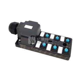 Распределительный блок M12, 6 портов, одноканальный NPN, светодиодная индикация, стандартный корпус, интерфейс PCB с корпусами