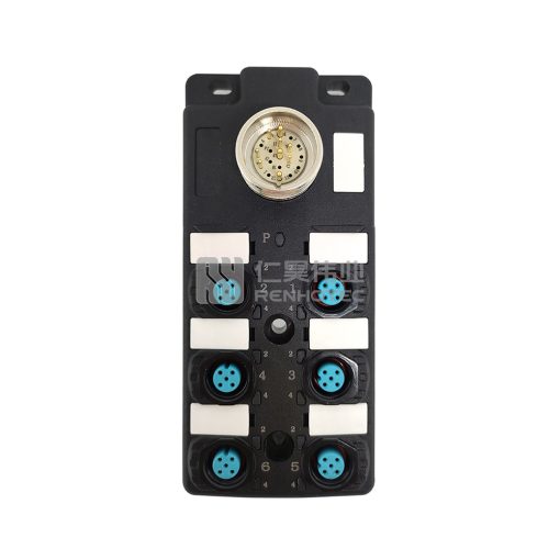 M12 Distribution Box 6-Port, Dual Channel PNP, LED Indication, Standard Body M23 Pre-Made Interface - Image 5