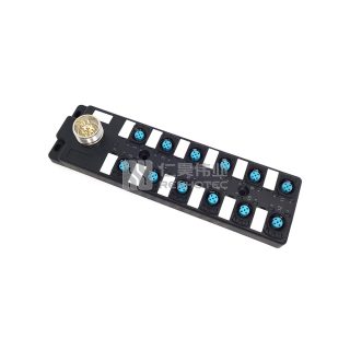 M12 Distribution Box 12-Port, Single Channel PNP, LED Indication, Standard Body M23 Pre-Made Interface