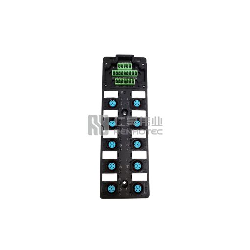 M12 Distribution Box 10-Port, Single Channel PNP, LED Indication, Standard Body PCB Interface - Image 8