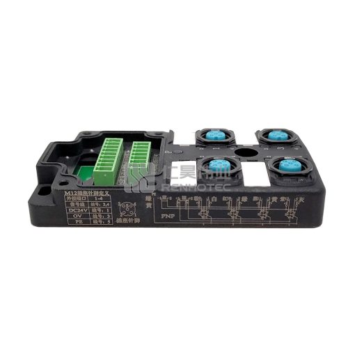 M12 Distribution Box 4-Port, Dual Channel PNP, LED Indication, Standard Body PCB Interface - Image 4