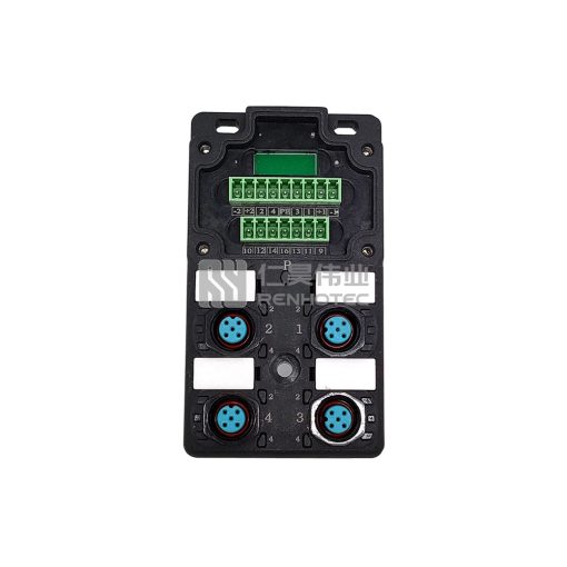 M12 Distribution Box 4-Port, Dual Channel PNP, LED Indication, Standard Body PCB Interface - Image 3
