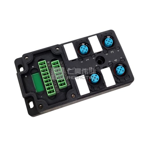M12 Distribution Box 4-Port, Dual Channel PNP, LED Indication, Standard Body PCB Interface - Image 6