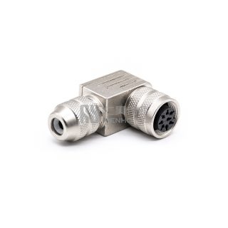 Alternative view of M16 Female Right Angle Field Wireable Connectors Solder Mount