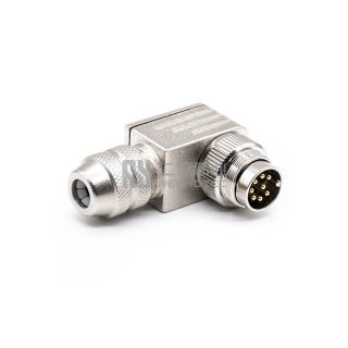 M16 Male Right Angle Field Wireable Connectors Solder Mount