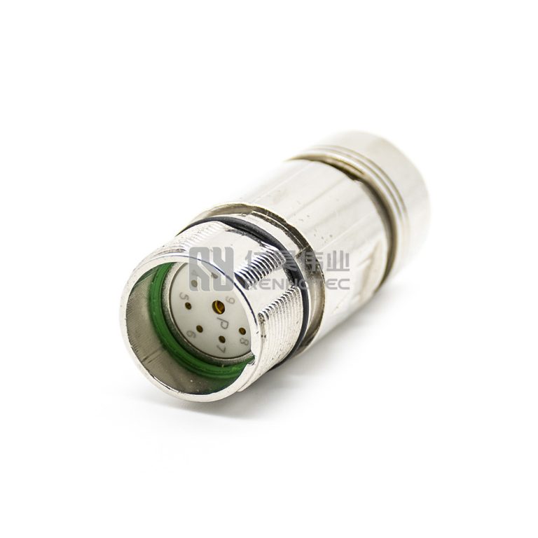 Docking Plug M23 Female Docking Plug Solder Cup/Screw Terminal Mount
