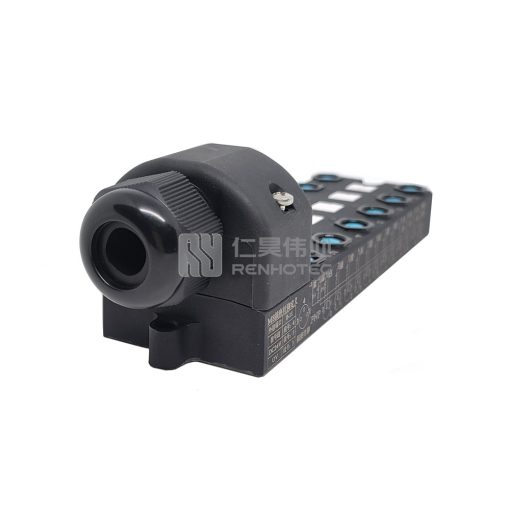 M8 Distribution Box 12-Port, Single Channel NPN, LED Indication, Wide Body PCB Interface with Junction Box - Image 6