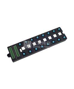 Распределительный блок M8 на 16 портов, одноканальный NPN, с LED-индикацией, широким корпусом и интерфейсом PCB