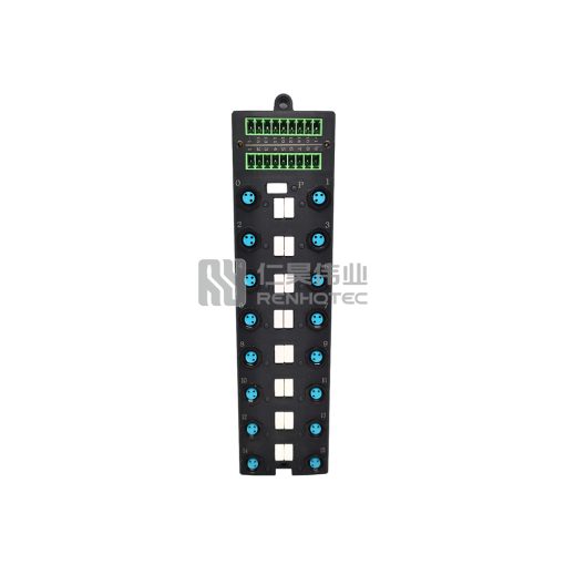 M8 Distribution Box 16-Port, Single Channel PNP, LED Indication, Wide Body PCB Interface - Image 5