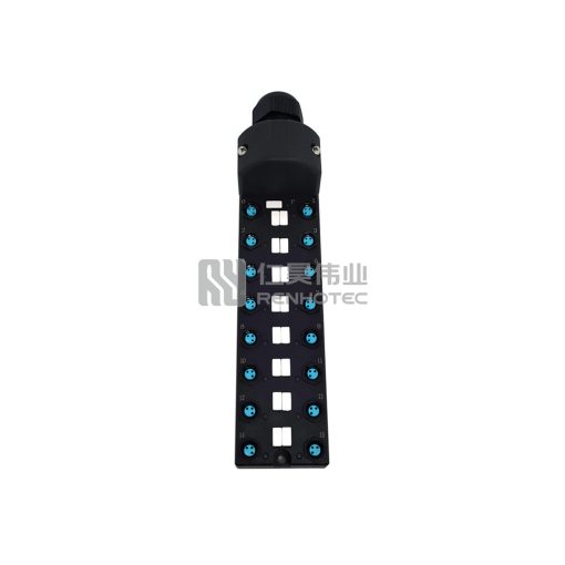 M8 Distribution Box 16-Port, Single Channel PNP, LED Indication, Wide Body PCB Interface with Junction Box — изображение 3