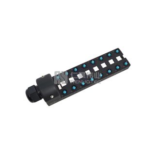 Alternative view of M8 Distribution Box 16-Port, Single Channel NPN, LED Indication, Wide Body PCB Interface with Junction Box