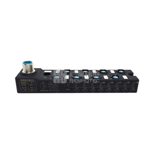 M8 Distribution Box 8-Port, Single Channel NPN, LED Indication, Narrow Body M12 Pre-Made Interface - Image 2