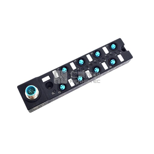 M8 Distribution Box 8-Port, Single Channel NPN, LED Indication, Narrow Body M12 Pre-Made Interface - Image 5