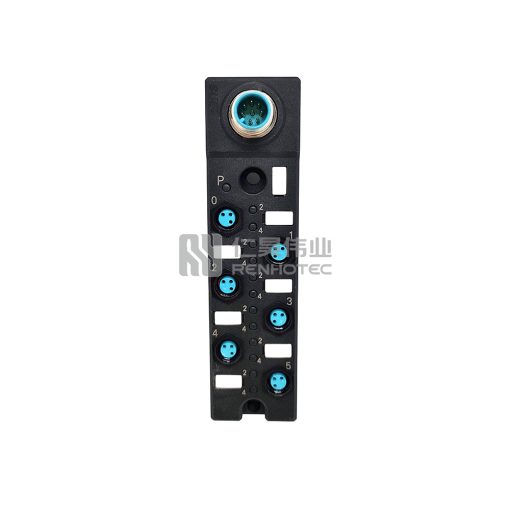 M8 Distribution Box 6-Port, Single Channel PNP, LED Indication, Narrow Body M12 Pre-Made Interface - Image 2