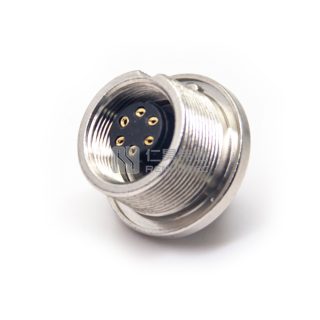 Накладная розетка с внутренней резьбой M9 - крепление на гайку с передней стороны