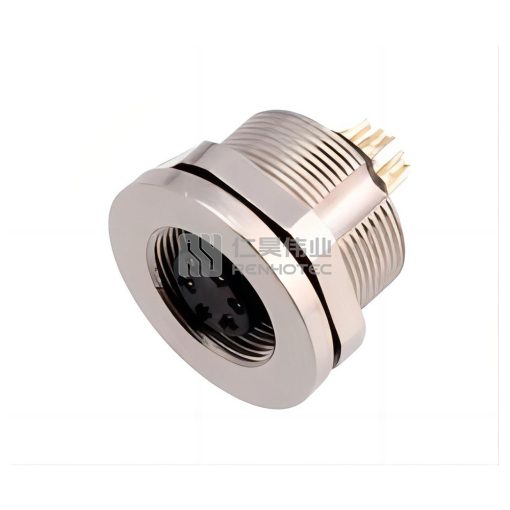 M9 Female Receptacle Bulkhead - Back Side Nut Solder Cup Mount