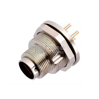 Накладная розетка M9 - крепление с гайкой на передней стороне через отверстие