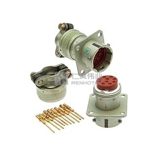 Серия СНЦ23 Размер корпуса 18 10-штырьковая розетка с прямым хвостовым креплением - СНЦ23-10/18В-2-В