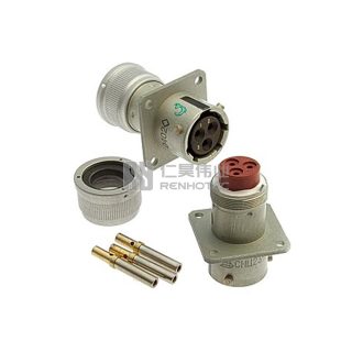ZH23 Series Shell Size 14 3 Pin Female Socket with Simple Tail Attachment - СНЦ23-3/14Р-1-В