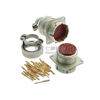 ZH23 Series Shell Size 27 32 Pin Male Socket with Straight Tail Attachment (Key Position: A) - СНЦ23-32/27В-2А-В