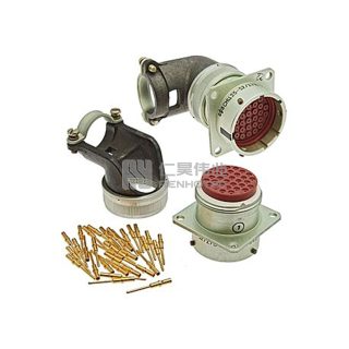 ZH23 Series Shell Size 27 32 Pin Male Socket with Angled Tail Attachment - СНЦ23-32/27В-4-В