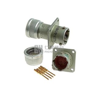 ZH23 Series Shell Size 14 4 Pin Male Socket with Simple Tail Attachment (Key Position: B) - СНЦ23-4/14В-1Б-В